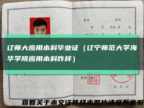 辽师大应用本科毕业证（辽宁师范大学海华学院应用本科咋样）缩略图