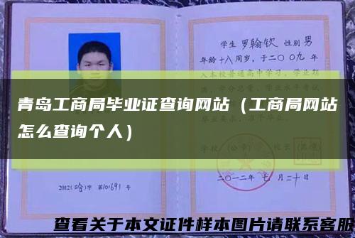青岛工商局毕业证查询网站（工商局网站怎么查询个人）缩略图