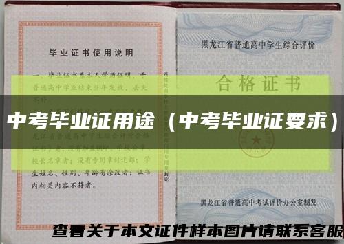 中考毕业证用途（中考毕业证要求）缩略图