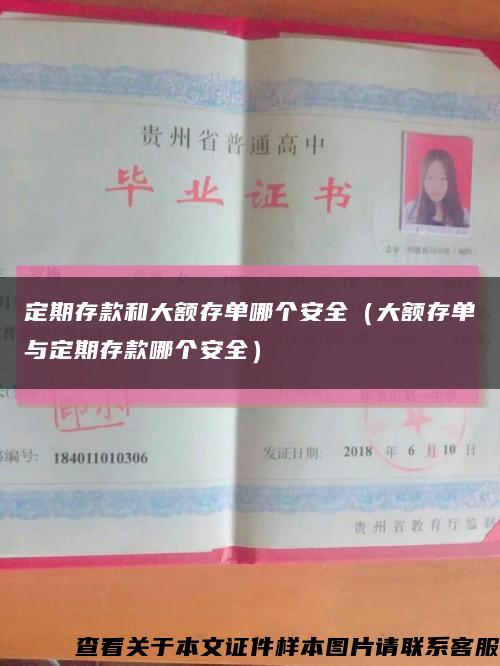 定期存款和大额存单哪个安全（大额存单与定期存款哪个安全）缩略图