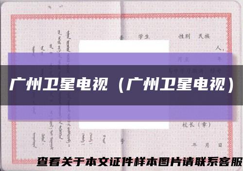 广州卫星电视（广州卫星电视）缩略图