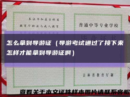 怎么拿到导游证（导游考试通过了接下来怎样才能拿到导游证啊）缩略图