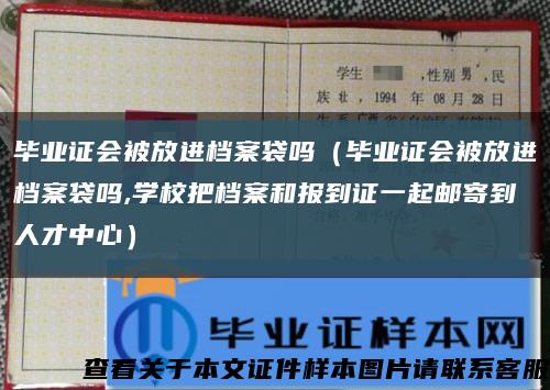 毕业证会被放进档案袋吗（毕业证会被放进档案袋吗,学校把档案和报到证一起邮寄到人才中心）缩略图