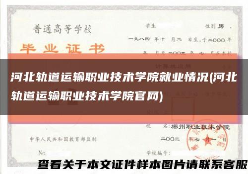 河北轨道运输职业技术学院就业情况(河北轨道运输职业技术学院官网)缩略图