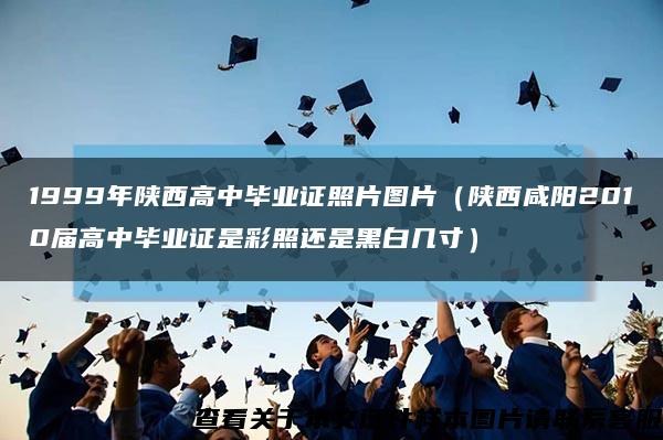 1999年陕西高中毕业证照片图片（陕西咸阳2010届高中毕业证是彩照还是黑白几寸）缩略图