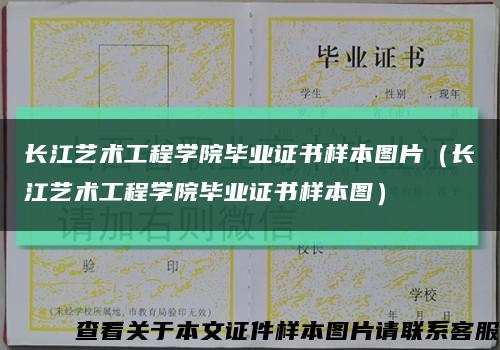 长江艺术工程学院毕业证书样本图片（长江艺术工程学院毕业证书样本图）缩略图