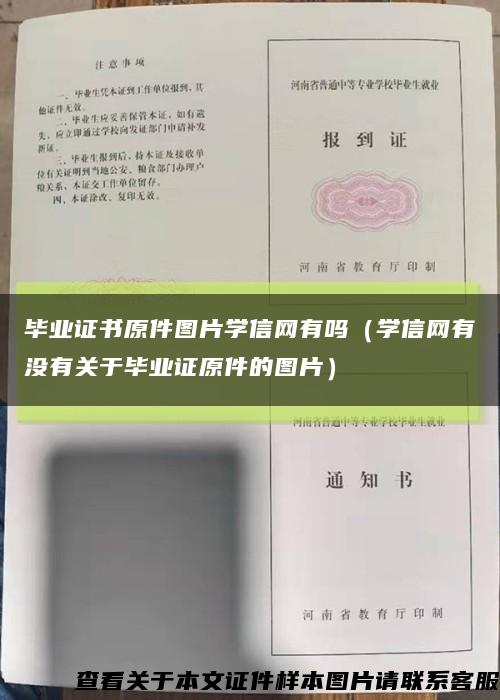 毕业证书原件图片学信网有吗（学信网有没有关于毕业证原件的图片）缩略图