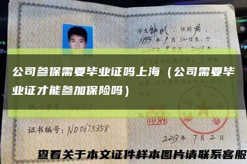 公司参保需要毕业证吗上海（公司需要毕业证才能参加保险吗）缩略图