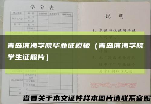青岛滨海学院毕业证模板（青岛滨海学院学生证照片）缩略图