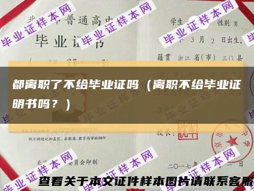 都离职了不给毕业证吗（离职不给毕业证明书吗？）缩略图