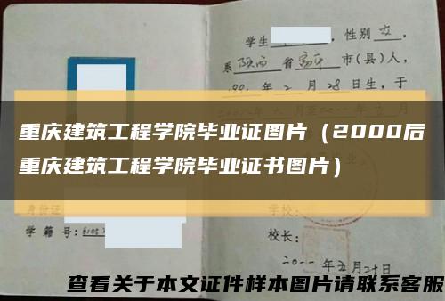 重庆建筑工程学院毕业证图片（2000后重庆建筑工程学院毕业证书图片）缩略图