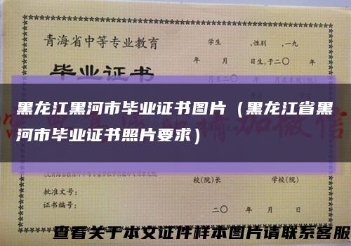 黑龙江黑河市毕业证书图片（黑龙江省黑河市毕业证书照片要求）缩略图