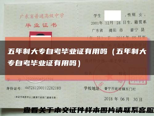五年制大专自考毕业证有用吗（五年制大专自考毕业证有用吗）缩略图