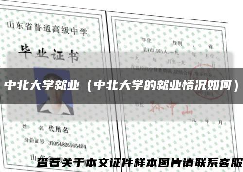 中北大学就业（中北大学的就业情况如何）缩略图