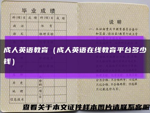 成人英语教育（成人英语在线教育平台多少钱）缩略图