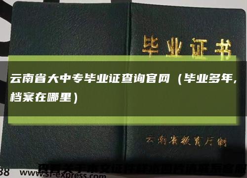 云南省大中专毕业证查询官网（毕业多年,档案在哪里）缩略图