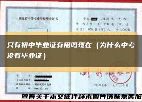 只有初中毕业证有用吗现在（为什么中考没有毕业证）缩略图