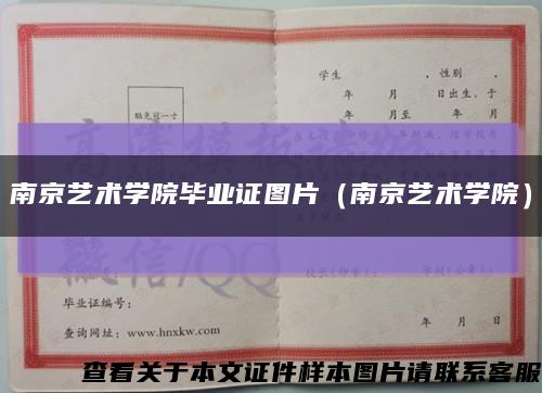 南京艺术学院毕业证图片（南京艺术学院）缩略图