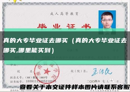 真的大专毕业证去哪买（真的大专毕业证去哪买,哪里能买到）缩略图