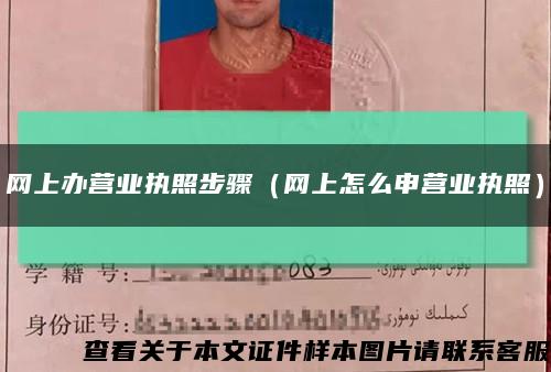 网上办营业执照步骤（网上怎么申营业执照）缩略图