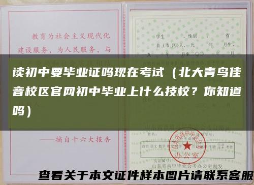 读初中要毕业证吗现在考试（北大青鸟佳音校区官网初中毕业上什么技校？你知道吗）缩略图