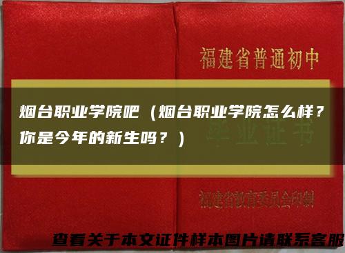 烟台职业学院吧（烟台职业学院怎么样？你是今年的新生吗？）缩略图