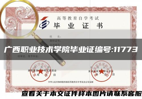 广西职业技术学院毕业证编号:11773缩略图