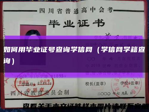 如何用毕业证号查询学信网（学信网学籍查询）缩略图