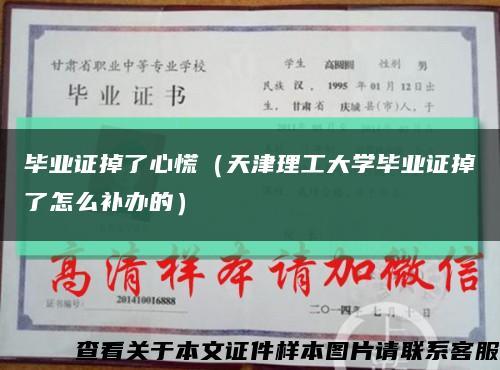 毕业证掉了心慌（天津理工大学毕业证掉了怎么补办的）缩略图