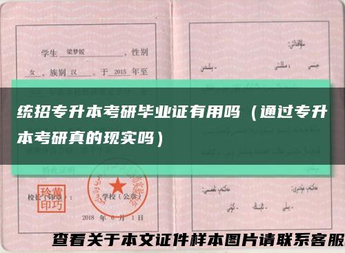 统招专升本考研毕业证有用吗（通过专升本考研真的现实吗）缩略图