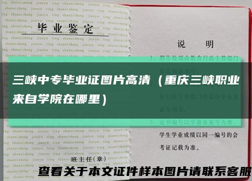 三峡中专毕业证图片高清（重庆三峡职业来自学院在哪里）缩略图
