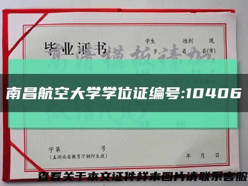 南昌航空大学学位证编号:10406缩略图