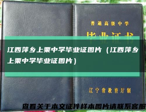 江西萍乡上栗中学毕业证图片（江西萍乡上栗中学毕业证图片）缩略图