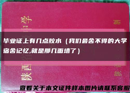 毕业证上有几点胶水（我们最舍不得的大学宿舍记忆,就是那几面墙了）缩略图