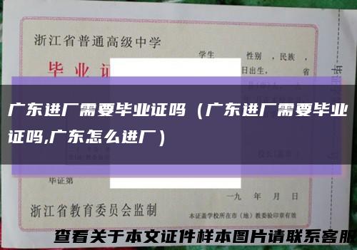 广东进厂需要毕业证吗（广东进厂需要毕业证吗,广东怎么进厂）缩略图