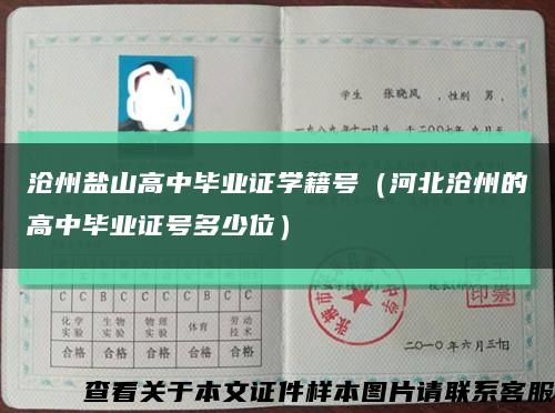 沧州盐山高中毕业证学籍号（河北沧州的高中毕业证号多少位）缩略图