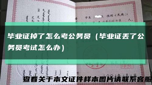 毕业证掉了怎么考公务员（毕业证丢了公务员考试怎么办）缩略图