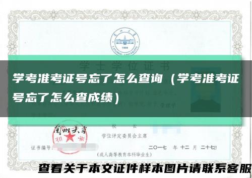 学考准考证号忘了怎么查询（学考准考证号忘了怎么查成绩）缩略图