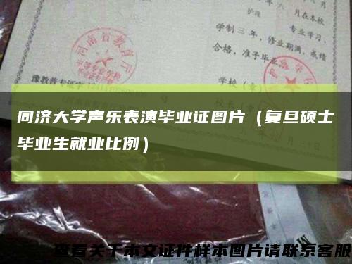 同济大学声乐表演毕业证图片（复旦硕士毕业生就业比例）缩略图