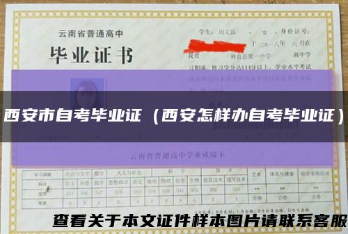西安市自考毕业证（西安怎样办自考毕业证）缩略图