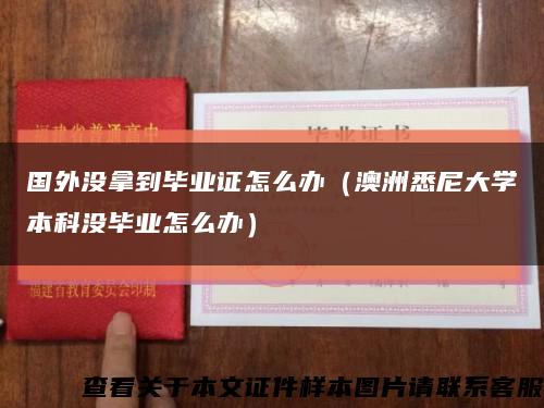 国外没拿到毕业证怎么办（澳洲悉尼大学本科没毕业怎么办）缩略图