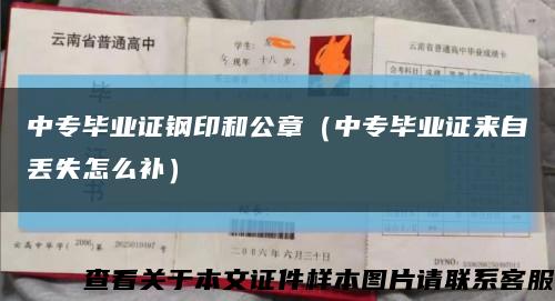 中专毕业证钢印和公章（中专毕业证来自丢失怎么补）缩略图