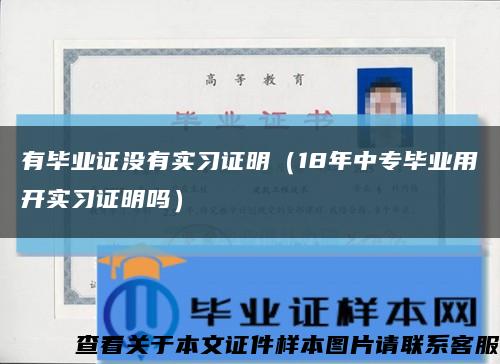 有毕业证没有实习证明（18年中专毕业用开实习证明吗）缩略图