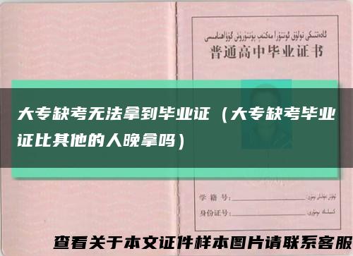 大专缺考无法拿到毕业证（大专缺考毕业证比其他的人晚拿吗）缩略图