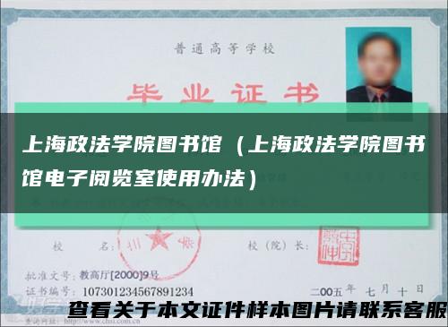 上海政法学院图书馆（上海政法学院图书馆电子阅览室使用办法）缩略图