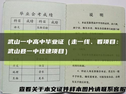 武山一中高中毕业证（走一线、看项目：武山县一中迁建项目）缩略图