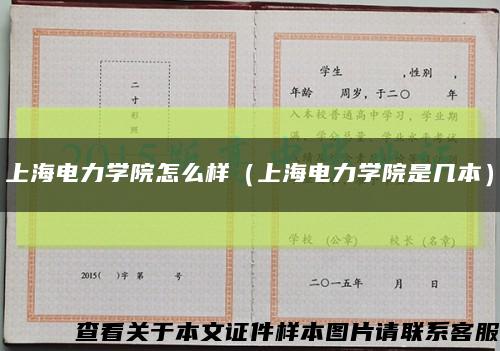 上海电力学院怎么样（上海电力学院是几本）缩略图