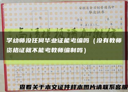 学幼师没任何毕业证能考编吗（没有教师资格证就不能考教师编制吗）缩略图