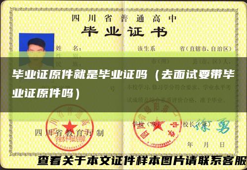 毕业证原件就是毕业证吗（去面试要带毕业证原件吗）缩略图