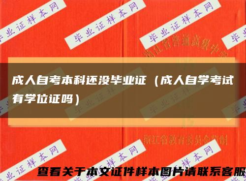 成人自考本科还没毕业证（成人自学考试有学位证吗）缩略图